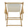 Sling Chair Natural Frame-Natural/Wheat Canvas - Casual Home