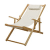 Sling Chair Natural Frame-Natural/Wheat Canvas - Casual Home