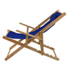 Sling Chair Natural Frame-Royal Blue Canvas - Casual Home