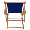 Sling Chair Natural Frame-Royal Blue Canvas - Casual Home
