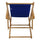 Sling Chair Natural Frame-Royal Blue Canvas - Casual Home