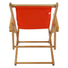 Sling Chair Natural Frame-Orange Canvas - Casual Home
