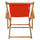 Sling Chair Natural Frame-Orange Canvas - Casual Home