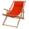 Sling Chair Natural Frame-Orange Canvas - Casual Home