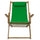 Sling Chair Natural Frame-Green Canvas - Casual Home