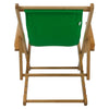Sling Chair Natural Frame-Green Canvas - Casual Home