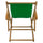 Sling Chair Natural Frame-Green Canvas - Casual Home