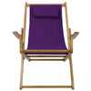 Sling Chair Natural Frame-Purple Canvas - Casual Home