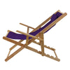 Sling Chair Natural Frame-Purple Canvas - Casual Home