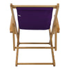 Sling Chair Natural Frame-Purple Canvas - Casual Home