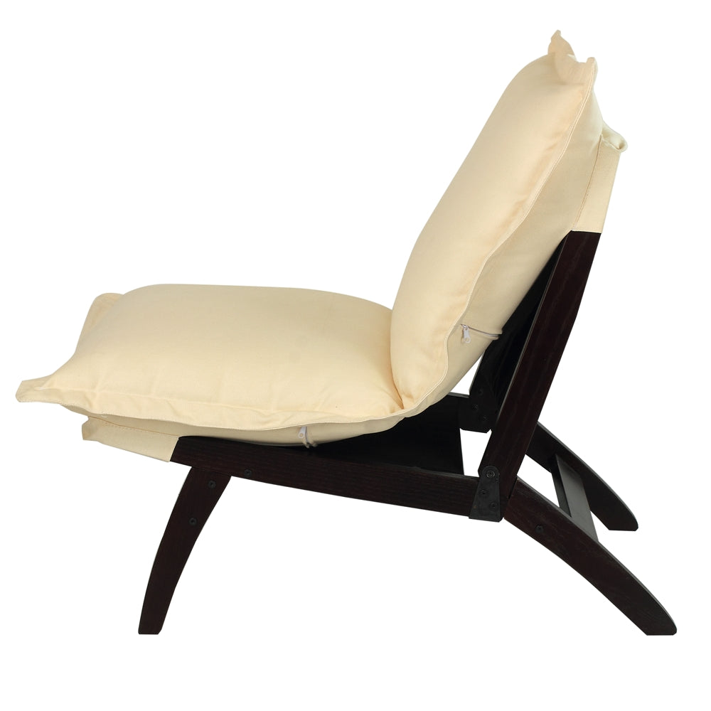 Casual Folding Lounger Chair-Espresso - Casual Home