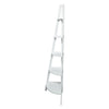 5-Shelf Corner Ladder Bookcase - White - Casual Home