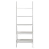 5-Shelf Ladder Bookcase-White - Casual Home