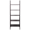 5-Shelf Ladder Bookcase-Espresso - Casual Home