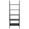 5-Shelf Ladder Bookcase-Espresso - Casual Home