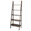 5-Shelf Ladder Bookcase-Warm Brown - Casual Home