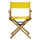 18'' Director's Chair Natural Frame-Yellow Canvas - Casual Home