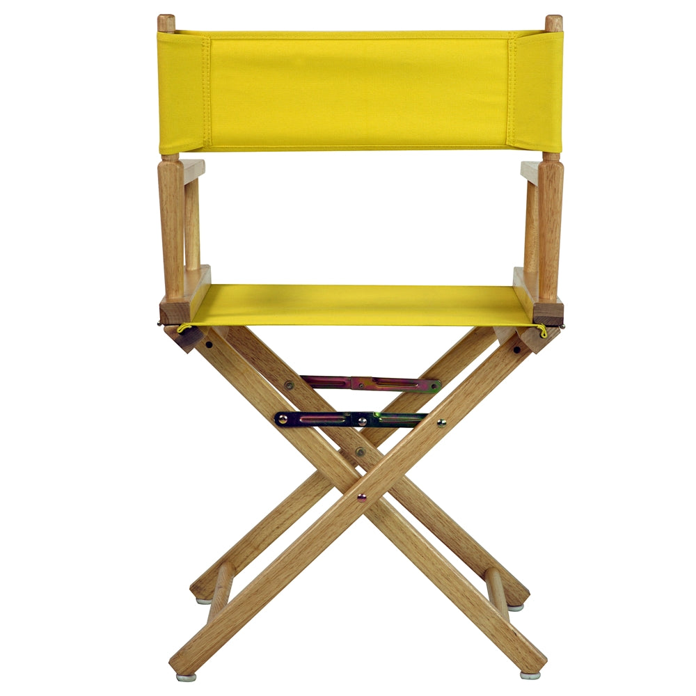 18'' Director's Chair Natural Frame-Yellow Canvas - Casual Home