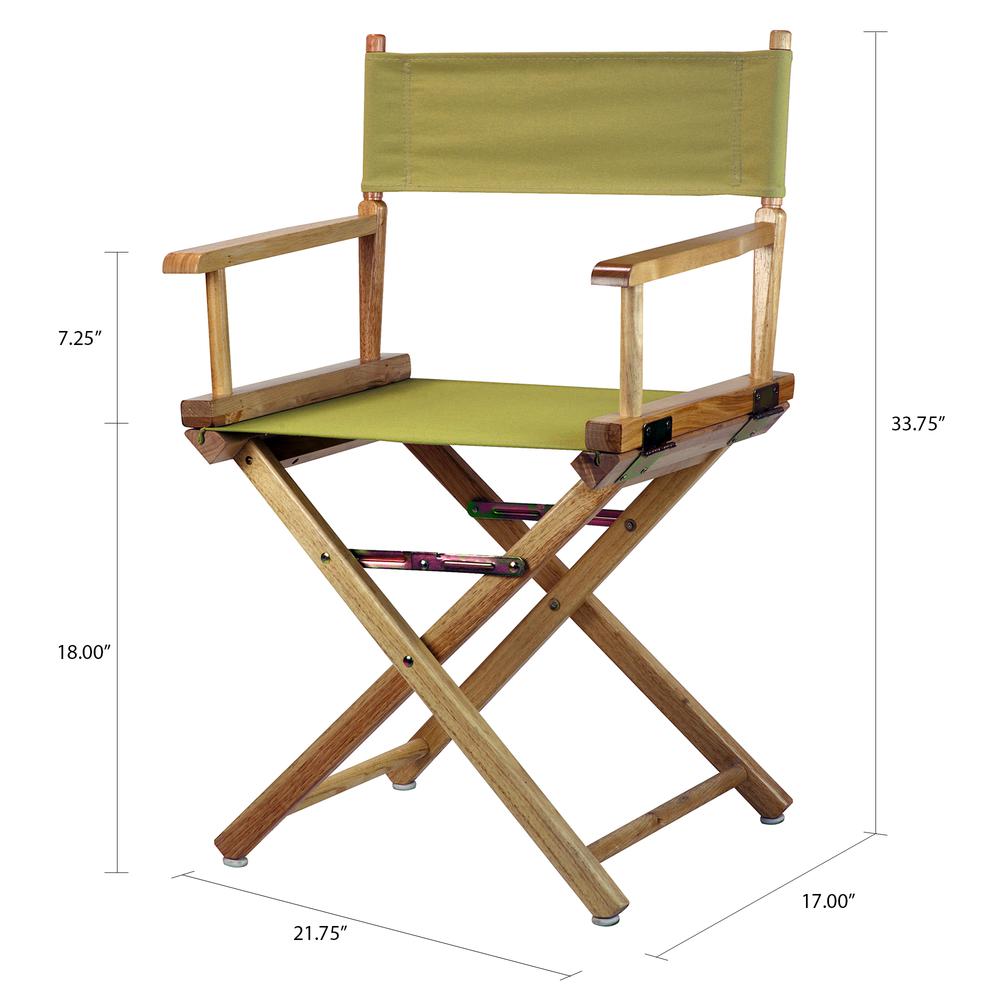 18'' Director's Chair Natural Frame-Olive Canvas - Casual Home