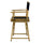 18'' Director's Chair Natural Frame-Navy Blue Canvas - Casual Home