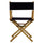 18'' Director's Chair Natural Frame-Navy Blue Canvas - Casual Home