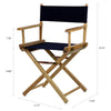 18'' Director's Chair Natural Frame-Navy Blue Canvas - Casual Home