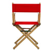 18'' Director's Chair Natural Frame-Red Canvas - Casual Home