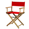 18'' Director's Chair Natural Frame-Red Canvas - Casual Home