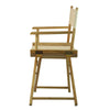 18'' Director's Chair Natural Frame-Natural/Wheat Canvas - Casual Home