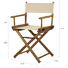 18'' Director's Chair Natural Frame-Natural/Wheat Canvas - Casual Home