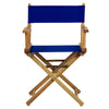 18'' Director's Chair Natural Frame-Royal Blue Canvas - Casual Home