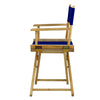 18'' Director's Chair Natural Frame-Royal Blue Canvas - Casual Home