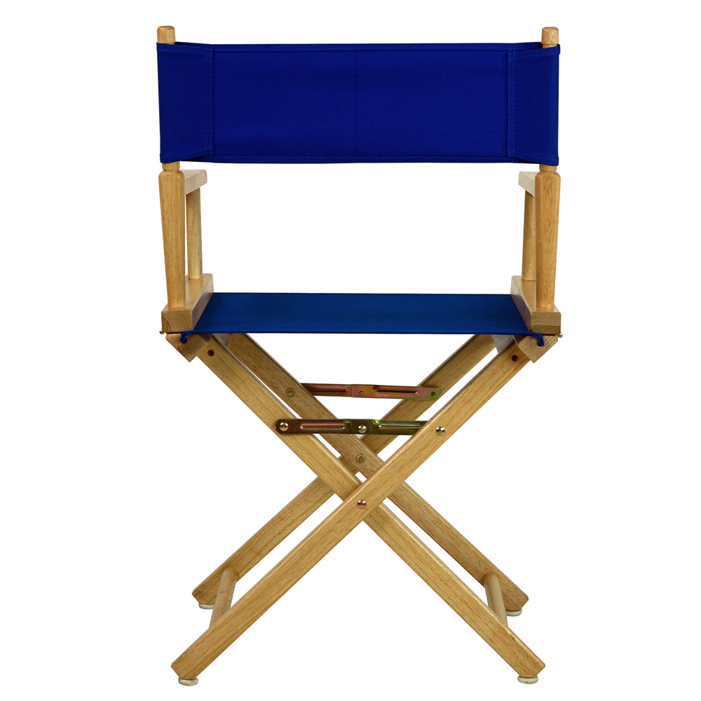 18'' Director's Chair Natural Frame-Royal Blue Canvas - Casual Home