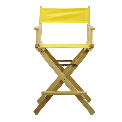 24'' Director's Chair Natural Frame-Yellow Canvas - Casual Home