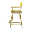 24'' Director's Chair Natural Frame-Yellow Canvas - Casual Home