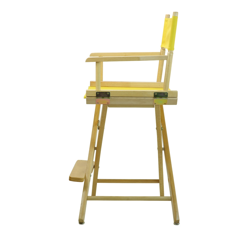 24'' Director's Chair Natural Frame-Yellow Canvas - Casual Home