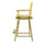 24'' Director's Chair Natural Frame-Yellow Canvas - Casual Home
