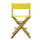 24'' Director's Chair Natural Frame-Yellow Canvas - Casual Home