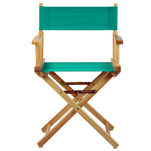 18'' Director's Chair Black Frame-Teal Canvas - Casual Home