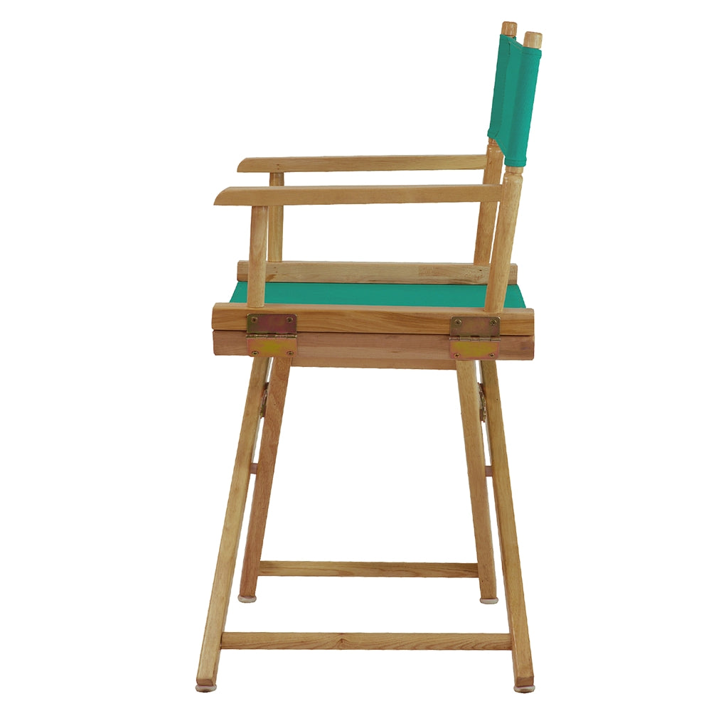 18'' Director's Chair Natural Frame-Teal Canvas - Casual Home