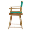 18'' Director's Chair Black Frame-Teal Canvas - Casual Home