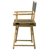 18'' Director's Chair Natural Frame-Gray Canvas - Casual Home