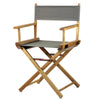 18'' Director's Chair Natural Frame-Gray Canvas - Casual Home