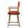 18'' Director's Chair Natural Frame-Orange Canvas - Casual Home