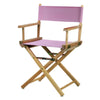 18'' Director's Chair Natural Frame-Pink Canvas - Casual Home