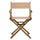 18'' Director's Chair Natural Frame-Tan Canvas - Casual Home