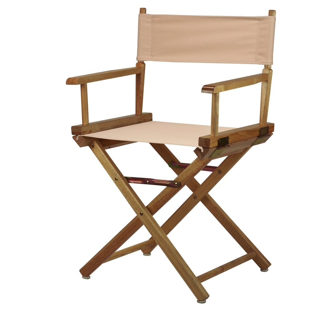 18'' Director's Chair Natural Frame-Tan Canvas - Casual Home