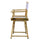 18'' Director's Chair Natural Frame-White Canvas - Casual Home