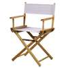 18'' Director's Chair Natural Frame-White Canvas - Casual Home