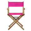 18'' Director's Chair Natural Frame-Magenta Canvas - Casual Home